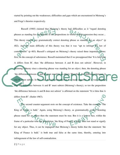 Russells On Denoting