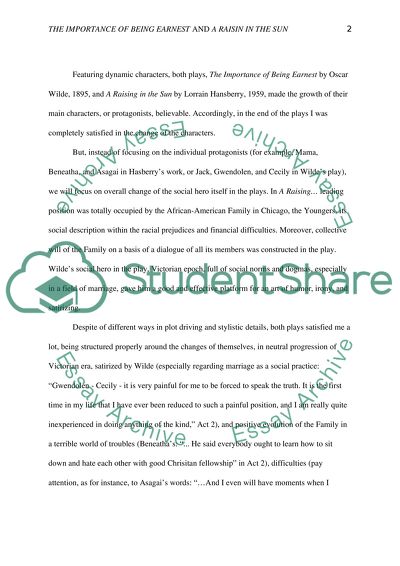 Brief analysis of 2 plays