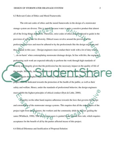 Design of Stormwater Drainage System