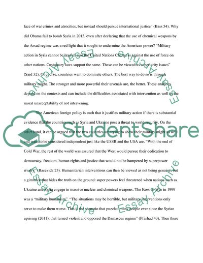 Analytical Paper Assignment (Syria and Ukraine)