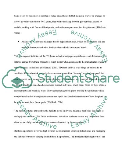 Managing a Banks Sources and Uses of Funds