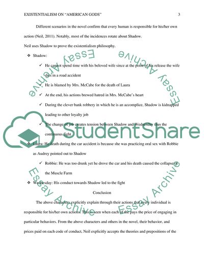 Gaiman Neils American Gods Focusing On Existenialism