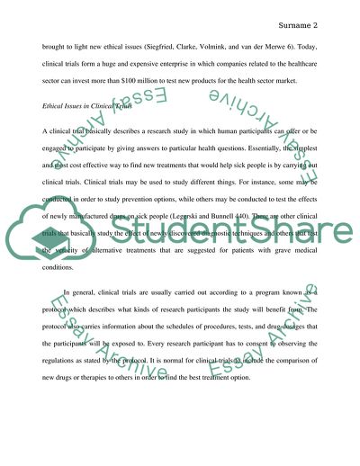 Ethical Issues Concerning Vulnerable Populations in Clinical Trials