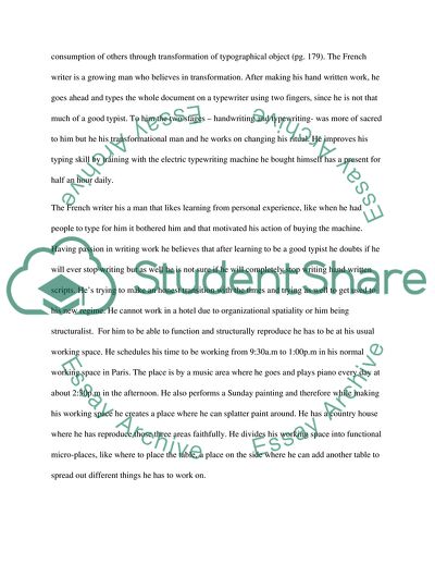 Obsessive Relation to Writing Instrument