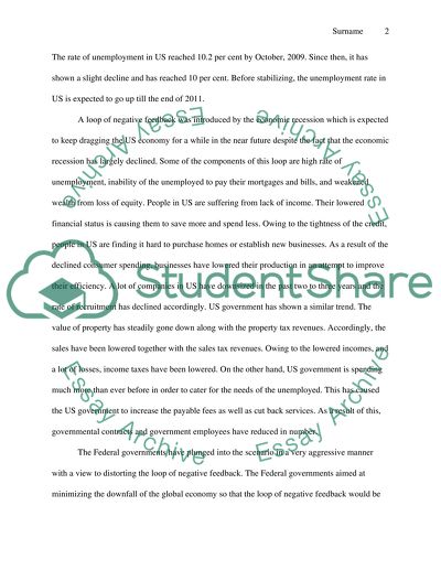 Global recession essay