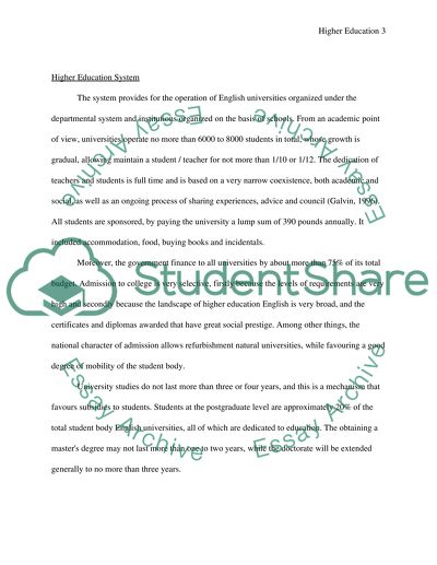 Higher Education Issues in England