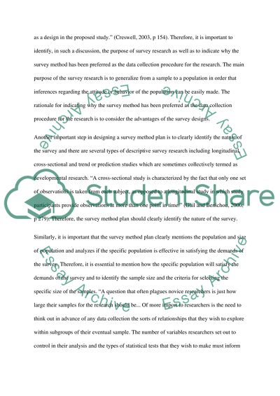 Research Survey Plan Essay Example Topics And Well Written Essays - research survey plan