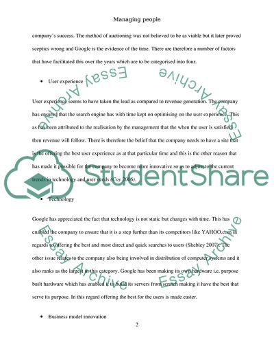 Corporate Culture and the Recruitment Processes in Google