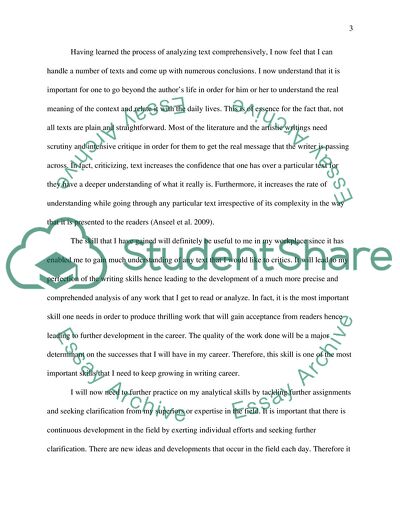 The Pursuit for the Skills in Critical Writing Skills