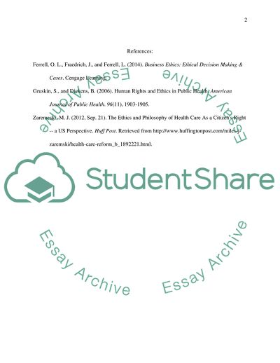 Ethics in Public Health