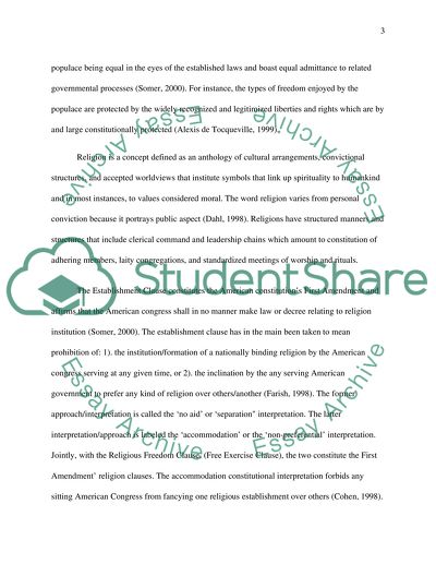 The Influence of Religion on the First Amendment