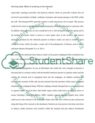 How smoking affects your stomach