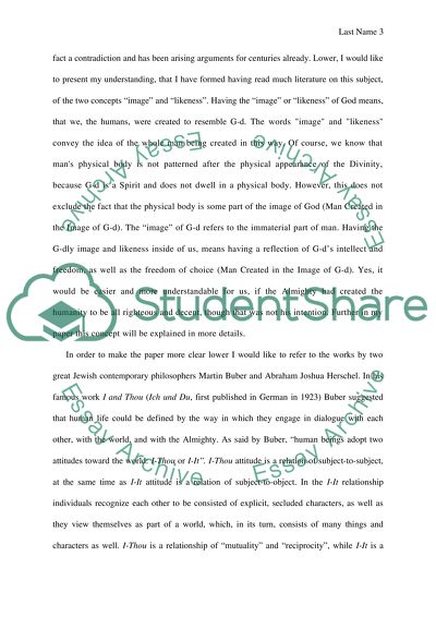 Jewish PhilosophyIf man was created in Gods image, how can he behave as he does