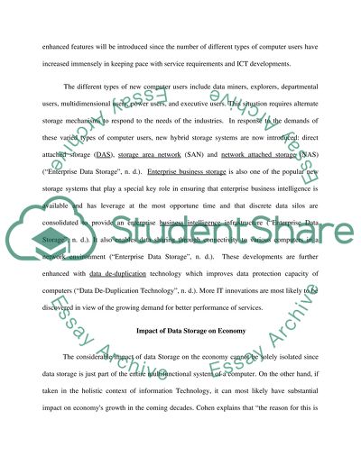 data storage essay