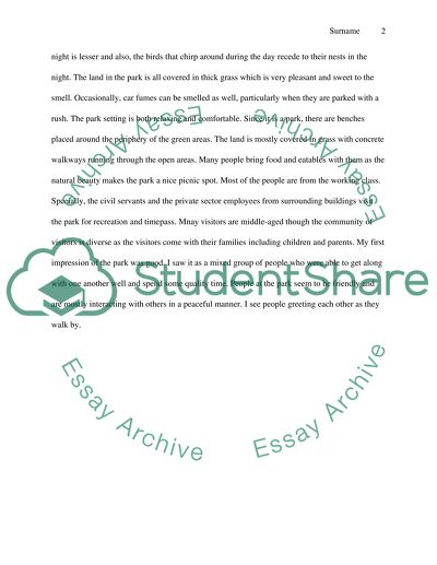 Ethnography Assignment Worksheet