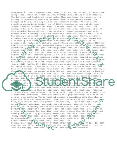 Ideo - Shopping Cart Invention