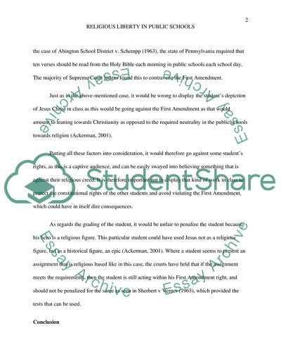 Religious Liberty in Public Schools