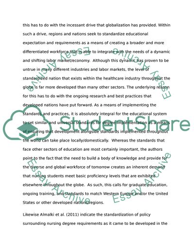 Implications of a Nursing Degree Policy Requirement for Qualified Nurses in Saudi Arabia