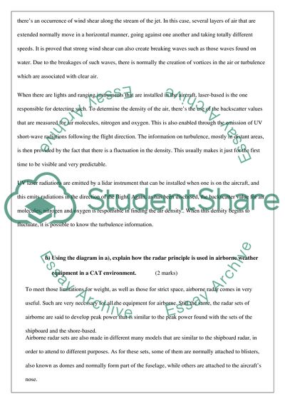 CAT Aircraft Make Use of Weather Radar