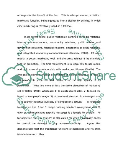 Is PR A Marketing Tool or Vice Versa