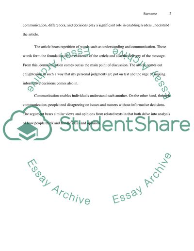 The Rogerian Argument