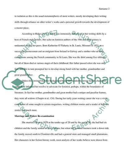 Kate Chopin, The Face of Enigmatic Feminist Literary Works