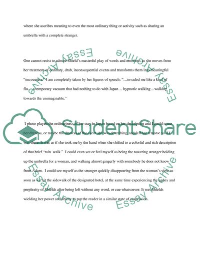 Personal Responses to the Essays