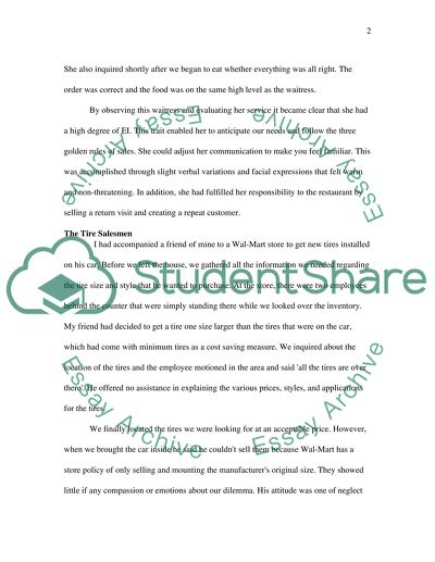 Emotional Intelligence as Applied to Sales