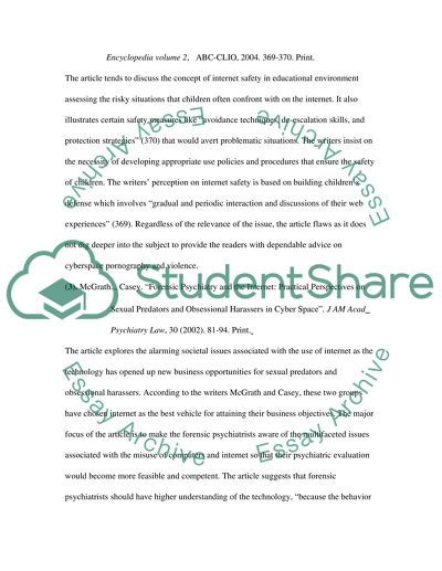 Sexual Predators in Cyberspace