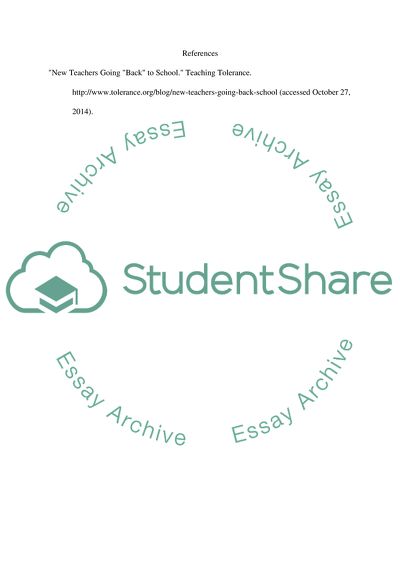 New Teachers Going Back To School