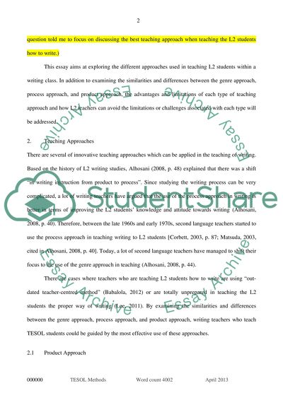 Effective Approaches in Teaching Second Language