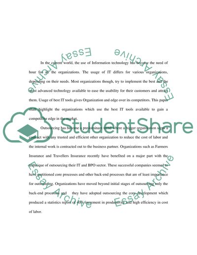 Usage Of IT Tools In Organization