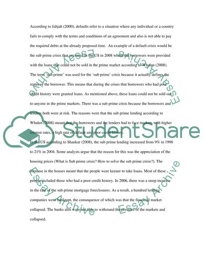 Can global governance avert economic crises