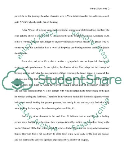 Characters on the Road Film