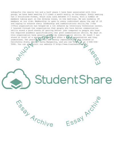 Toastmasters Association