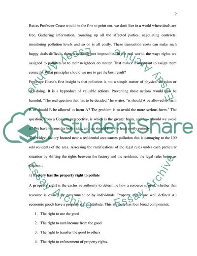Law, Economics, and the Right to Pollute the Environment