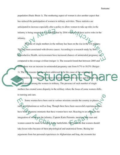 The History of Women in Military