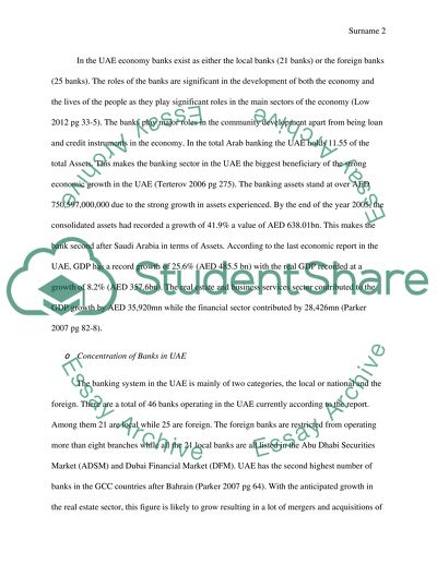 The UAE Banking Sector