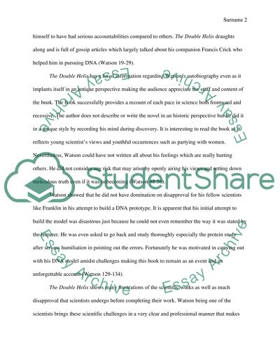 The Double Helix by James D. Watson