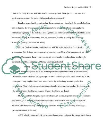 Murray Goulburn Dairy Products