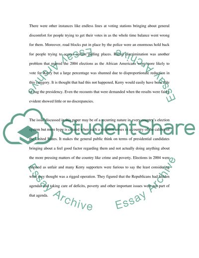 Elections for the Selection of the President