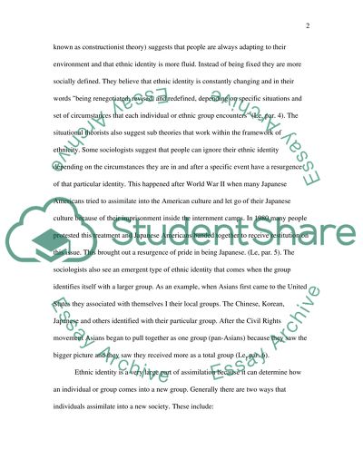 Which Factors may Encourage an Individual to Assimilate to a New Society