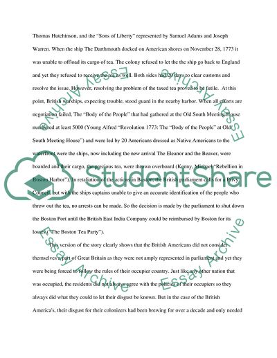 The Boston Tea Party