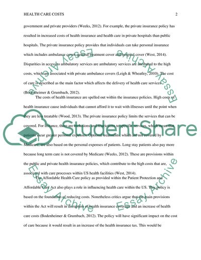 The Health Care System in the USA