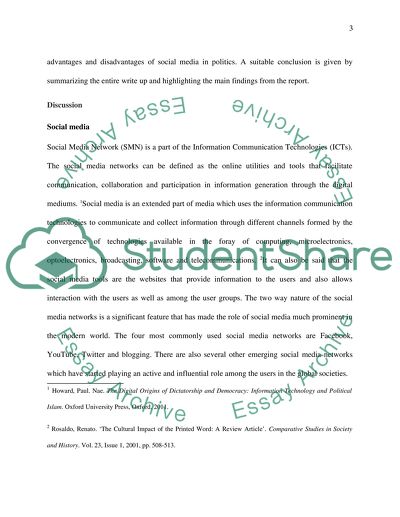 Role of Social Media in Politics