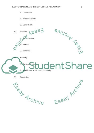 Impact of Existentialism on the 20th Century Humanity