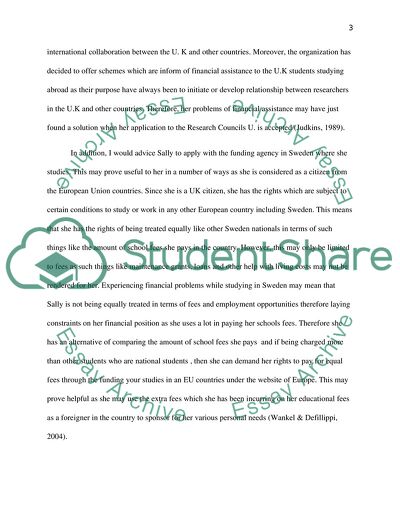 European Business Law - Sallys Scenario