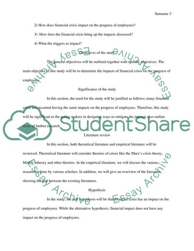 Financial crisis impacts on progress of employees