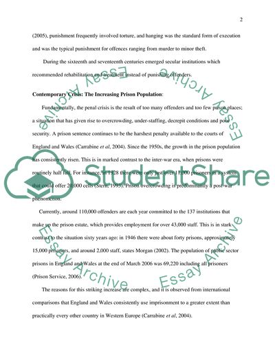 Given the Rate of Recidivism in Former Prisoners, Is It Possible to Justify an Over-Rising Prison Population