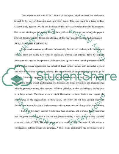 Interpersonal Challenge Leaders Face in Their Professional Lives